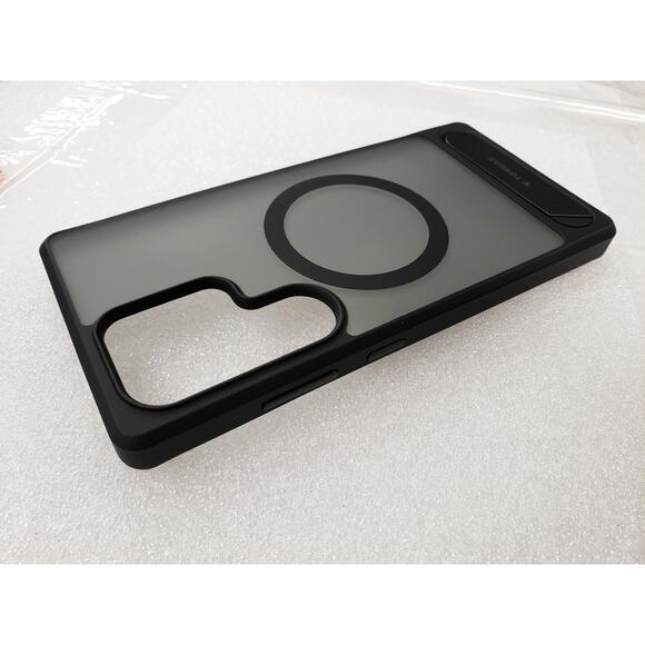 Torras Stand Case For Samsung Galaxy S25 Ultra w kickstand Matte Frost Black - Picture 7 of 12